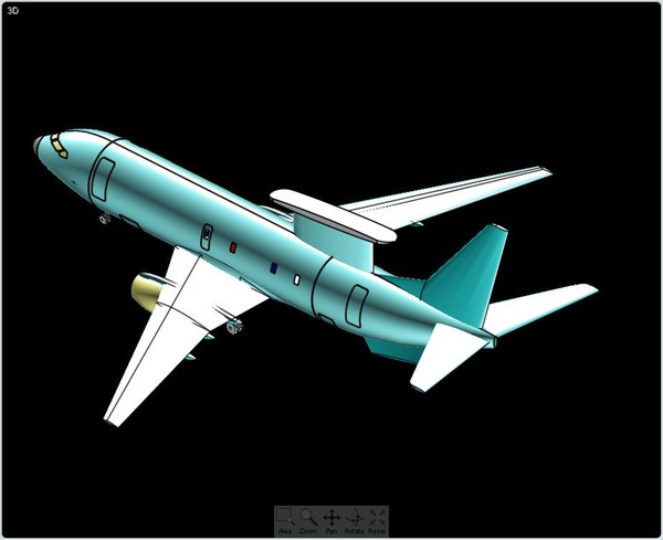 3d wedgetail aew aircraft model - Wedgetail AEW/Recon Aircraft Assembly Model by RodgerSaintJohn